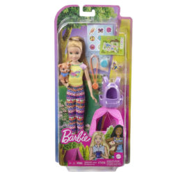 Barbie ¡Vamos de camping! Stacie, muñeca con mascota y accesorios por 10,99€ antes 19,99€